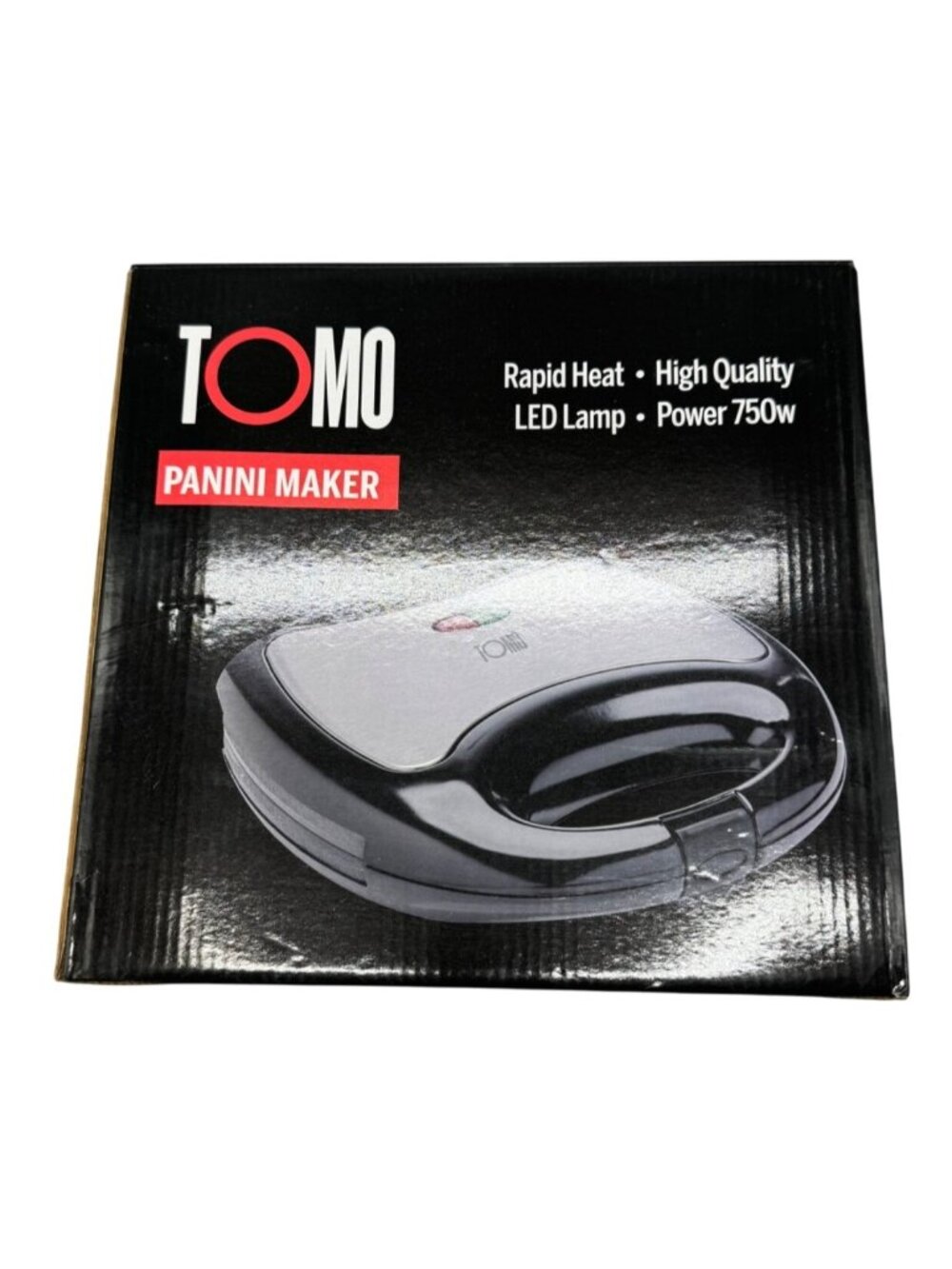TOMO Panini Maker 750W Rapid Heat & LED Lamp READ